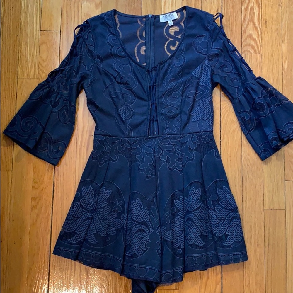 Sharpen Collection Australia Navy Romper